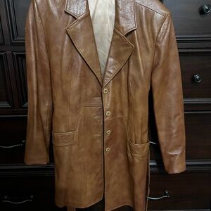 Lady’s Brown Leather Coat